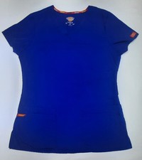 Dickies Women s Scrub Top Royal Blue Size S/CH/P