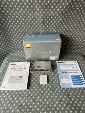 Nikon COOLPIX S9 6.1MP Digital Camera Silver Tested Boxed 3xZoom Digicam 2.5”LCD