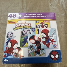 Spidey And His Amazing Friends 48 Pieces 4 Puzzle Pack Disney Junior Marvel