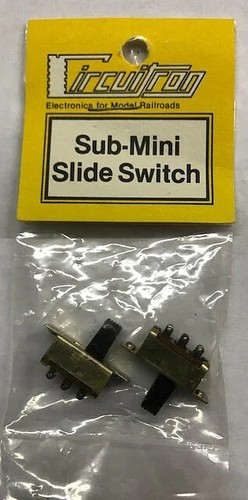 Interruptor deslizante Circuitron 9123 All Scale Submini DPDT | Zustand: New