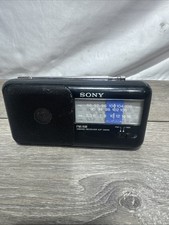 Sony ICF-350W Portable AM/FM Radio 2 Bands Small Black Pre Owns Tested