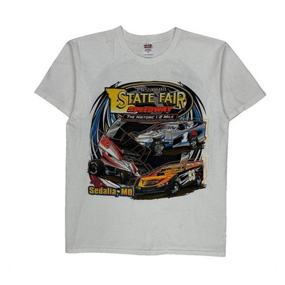 Missouri State Fair Speedway Amboss Grafik T-Shirt - Large weiß Baumwolle