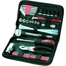 56 Piece Compact Metric Auto Tool Set in Zippered Case, Small Mechanic Tool Set
