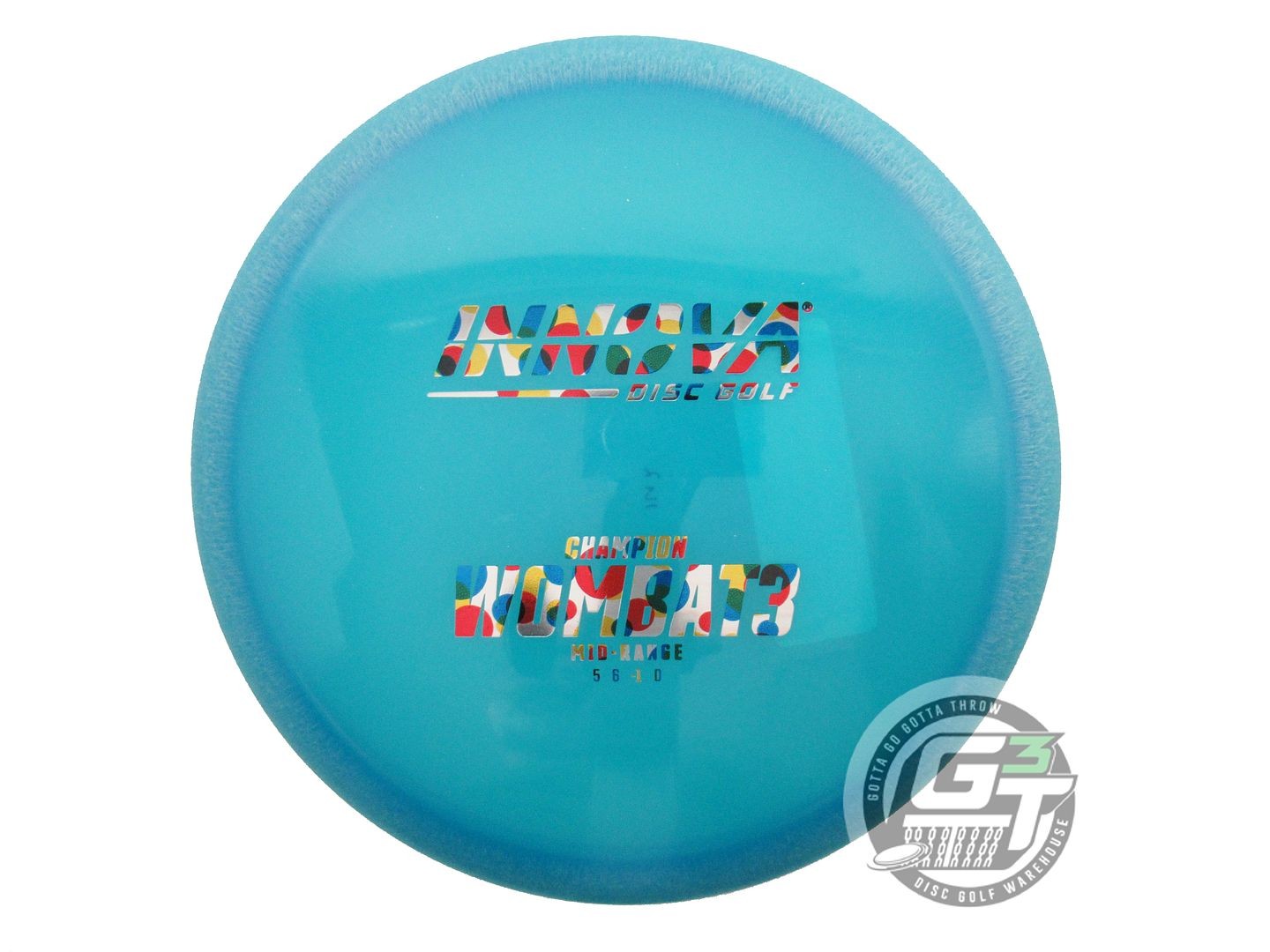 NEW Innova Champion Wombat3 142g Teal Wonder Bread Foil Midrange Golf Disc