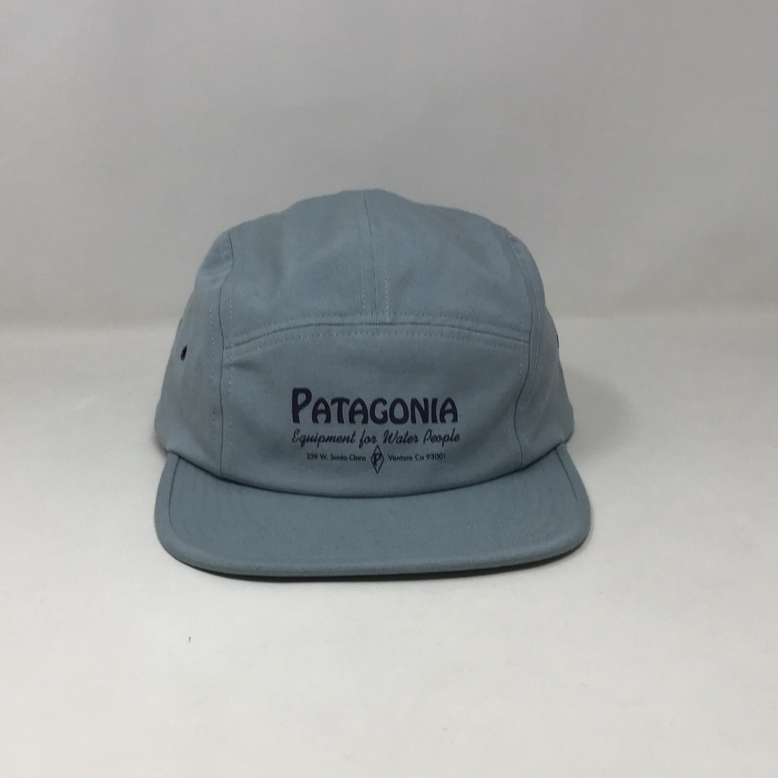 Sombrero Patagonia Gorra Correa Trasera Hombres Talla Única Azul 5 Paneles Lona Algodón Orgánico