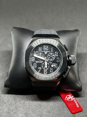 Men's Swiss Legend Trimix Diver Chronograph Lume Hands 46mm Watch - New Battery