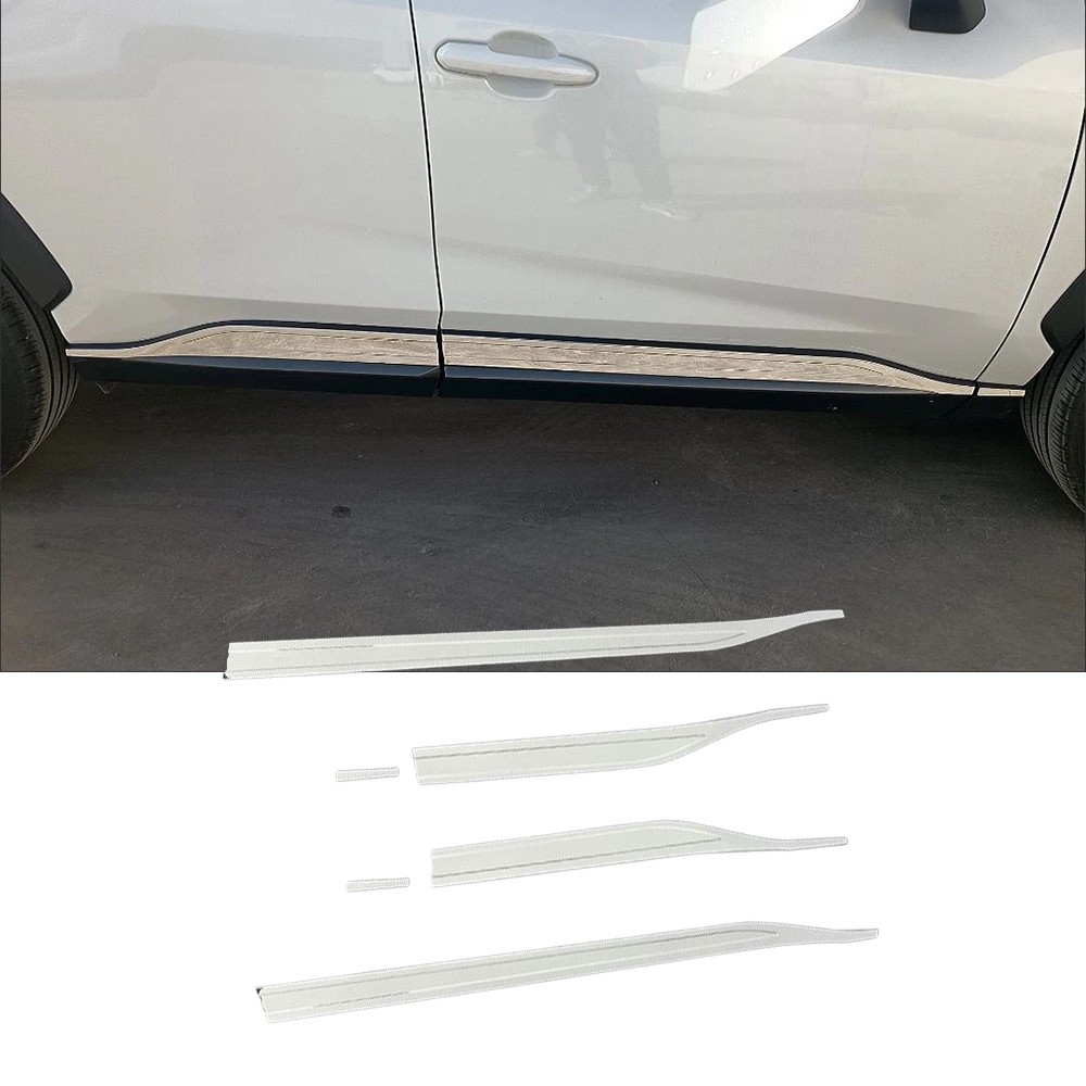 For Toyota RAV4 2019-2025 Stainless Side Panel Door Body Molding