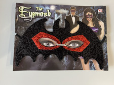 Fledermaus Maske Augenmaske schwarz/rot Party Maskenball Fasching Karneval