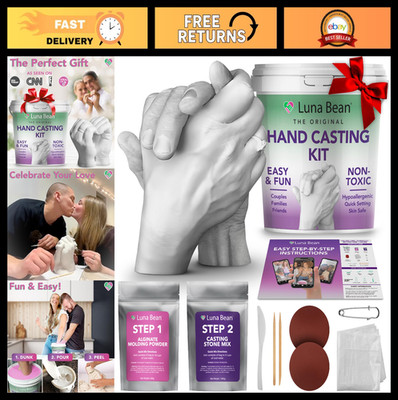 Hand Casting Kit for Couples - DIY Mold Kit for Anniversary, Engagement & Weddin