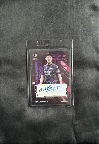 25/26 Topps UEFA Club Competitions Knockout – Arsenal Declan Rice AUTO 50/50