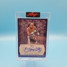 2024 Leaf Decadence Floyd Mayweather Jr BA-FM1 Base Auto Purple 5/5 LEGENDARY