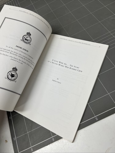 VINTAGE WAR BOOK IF LOVE WERE ALL STORY OF A SECOND WORLD WAR BOMBER CREW RAAF - Foto 3 di 13
