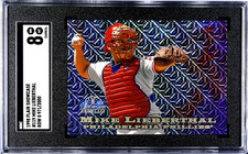 1998 Flair Showcase MIKE LIEBERTHAL Row 0 /2000 SGC 8 - Phillies #119