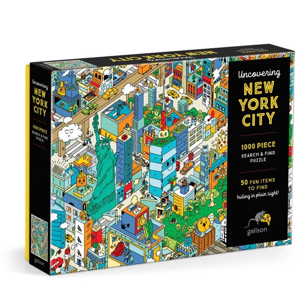 Uncovering New York City Search And Find 1000 Piece Puzzle | Galison | Englisch-image