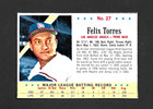 1963 POST CEREAL BASEBALL # 27 FELIX TORRES LOS ANGELES ANGELS EX