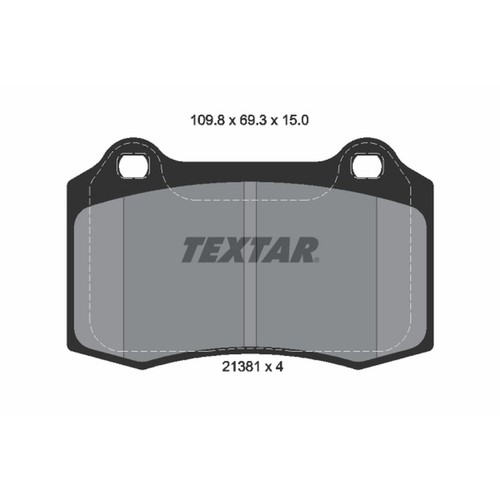 Textar 2138102 Rear Disc Brake Pad Set Fits 2001-2006 Jaguar XK8 XKR XJR Photo - $13,410