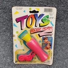 Vintage Ja Ru Goose Horn Toy 1992 Neon Pink 90s