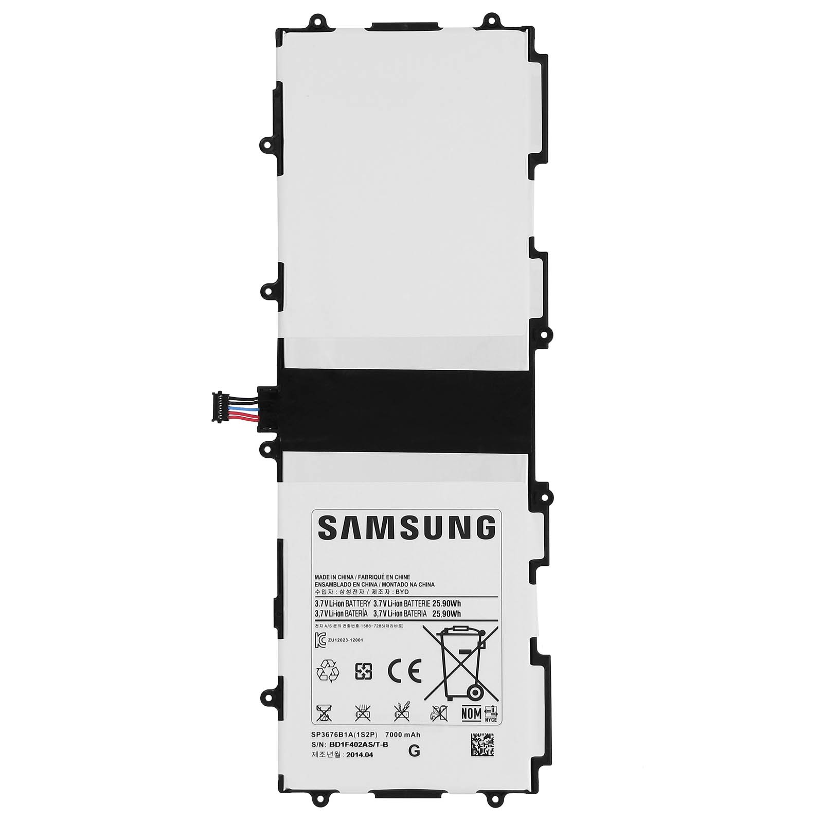 Batterie Galaxy Tab 10.1 SP3676B1A pour réparer les coupures