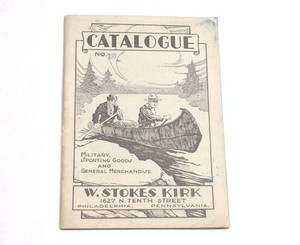 1918 US Army & Navy W. Stokes Kirk Military Equipment Catalog No 28 Booklet PA