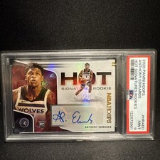 2020-21 Panini NBA Hoops - Hot Signatures Rookies Anthony Edwards #HR-AED AU, RC