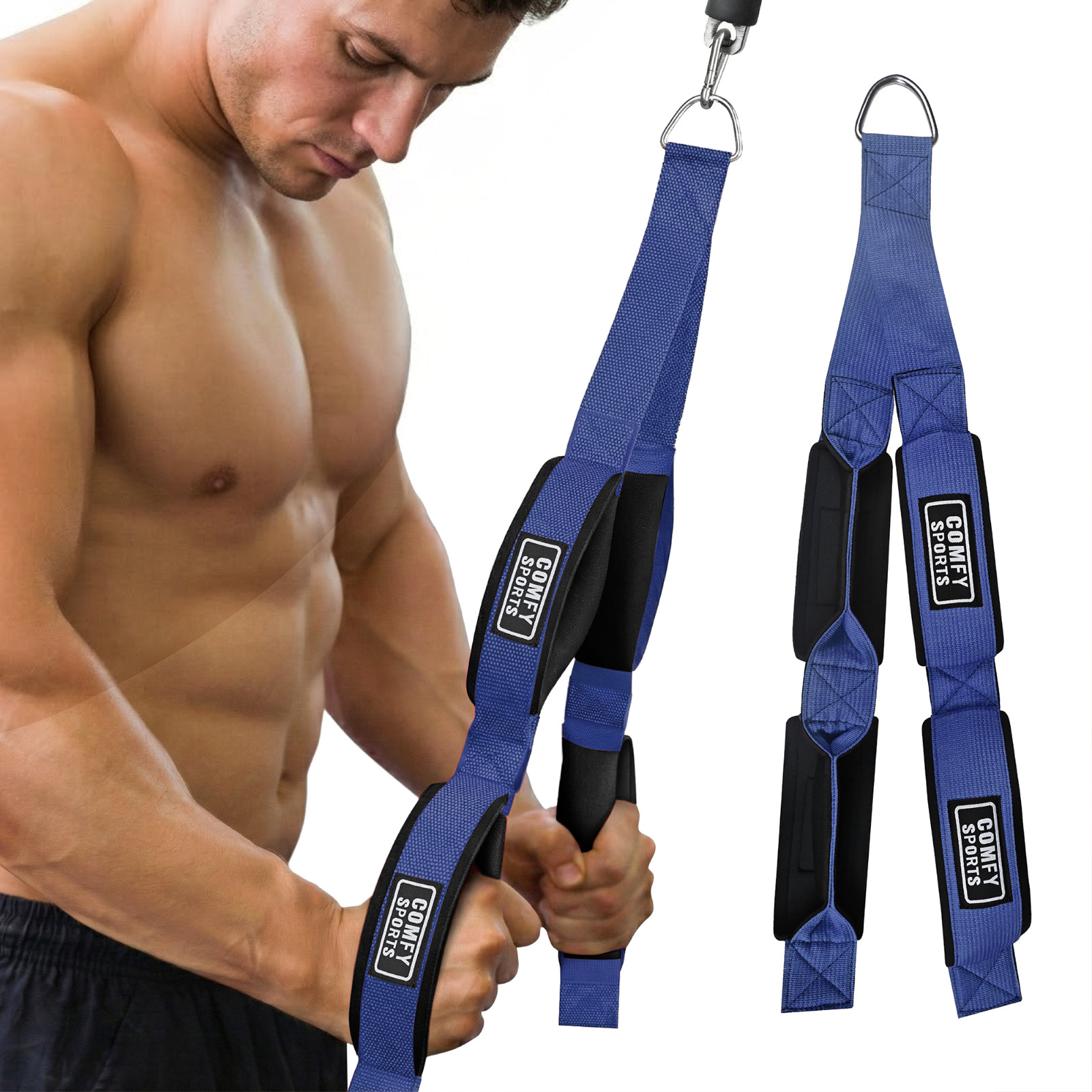 Cuerda de tríceps deportiva Leo para accesorio de cable de gimnasio entrenamiento de alta resistencia