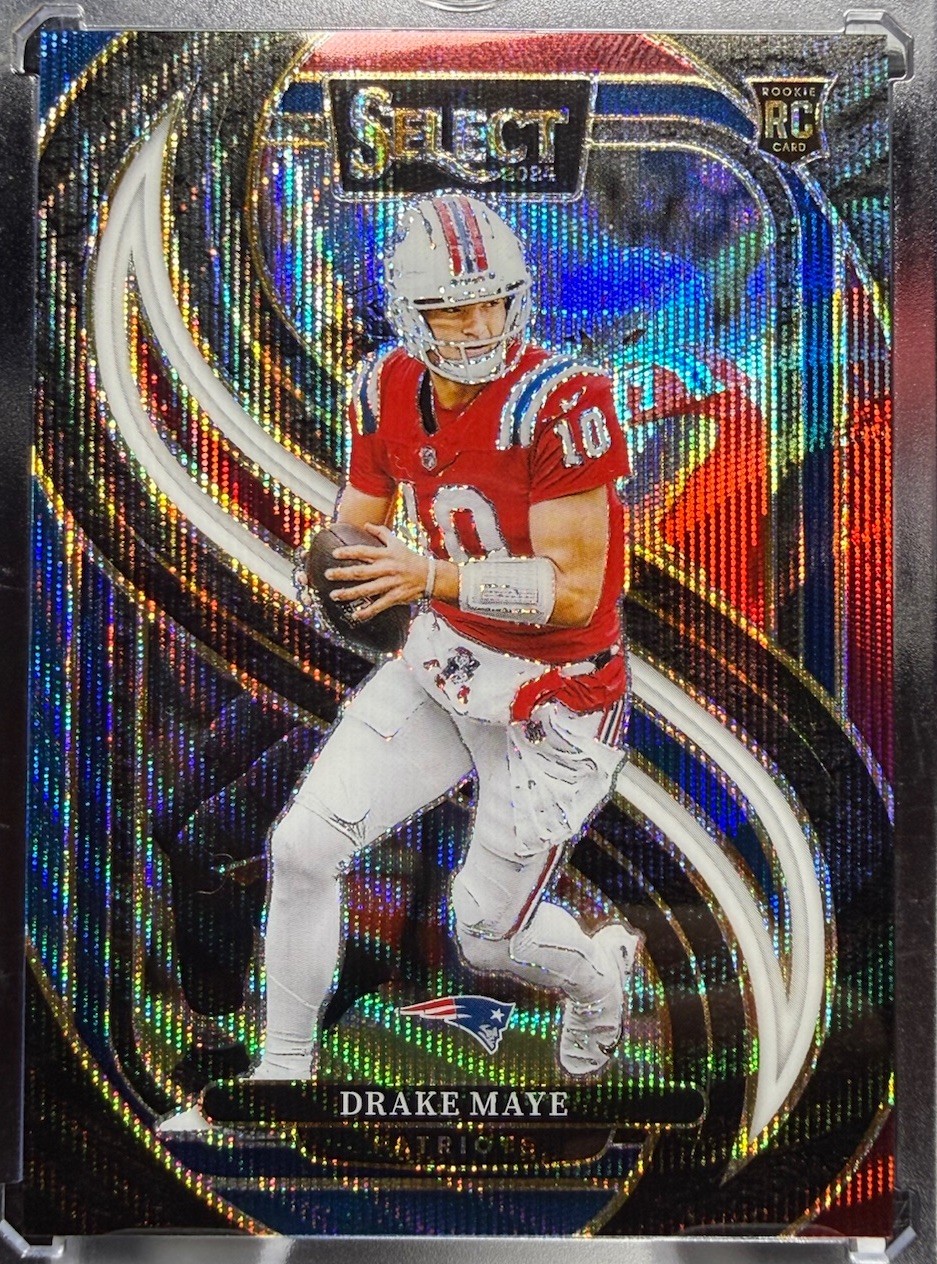2024 Panini Select Premier Level Tri-Color Prizm /249 Drake Maye #113 RC