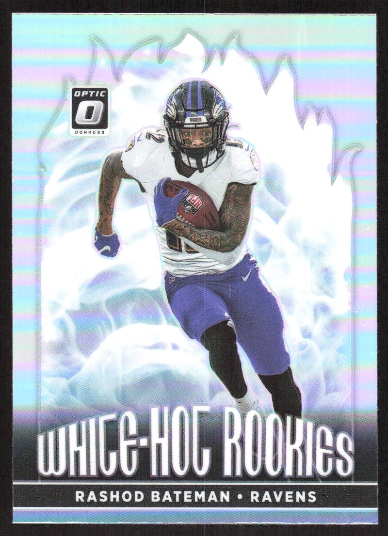 56J 2021 Donruss Optic #WHR-5 Rashod Bateman White Hot Rookies
