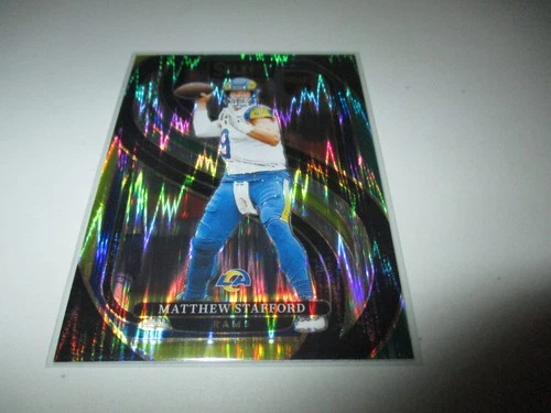Matthew Stafford 2024 Panini Select Premier Green Yellow Shock Prizm #182
