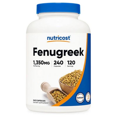 Fenugreek Seed 240 Caps 675 Mg by Nutricost