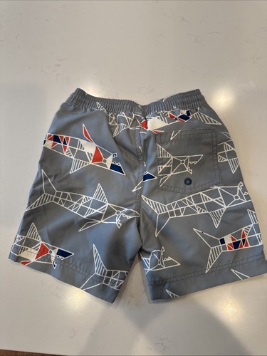 New NWT Boys Tea Collection Swimsuit Shorts Trunks Sharks 4 4T - Picture 4 of 4
