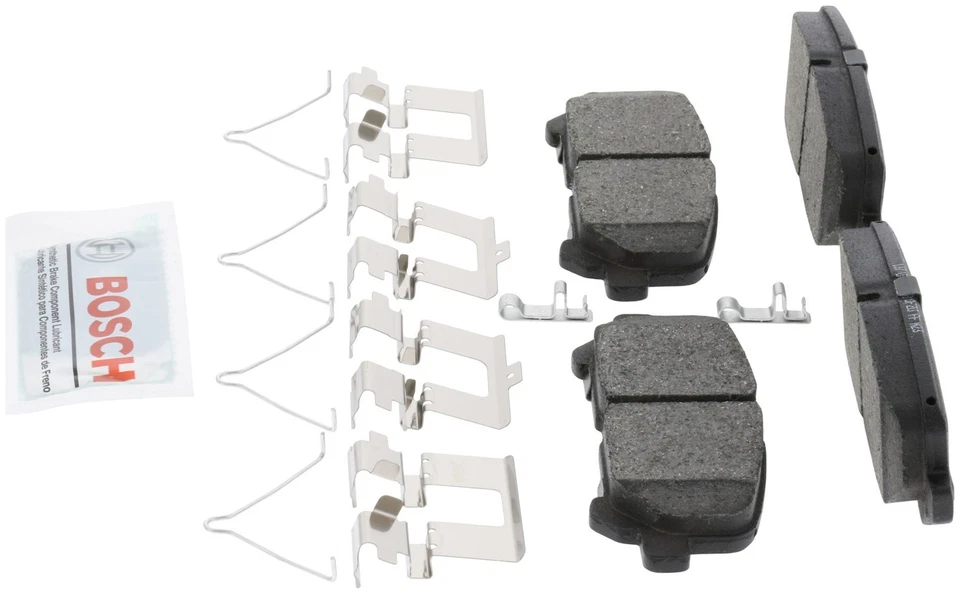 Juego de pastillas de freno de disco - pastillas de freno de cerámica azul con herrajes para Honda Pilot 2012 Foto 4 de 4