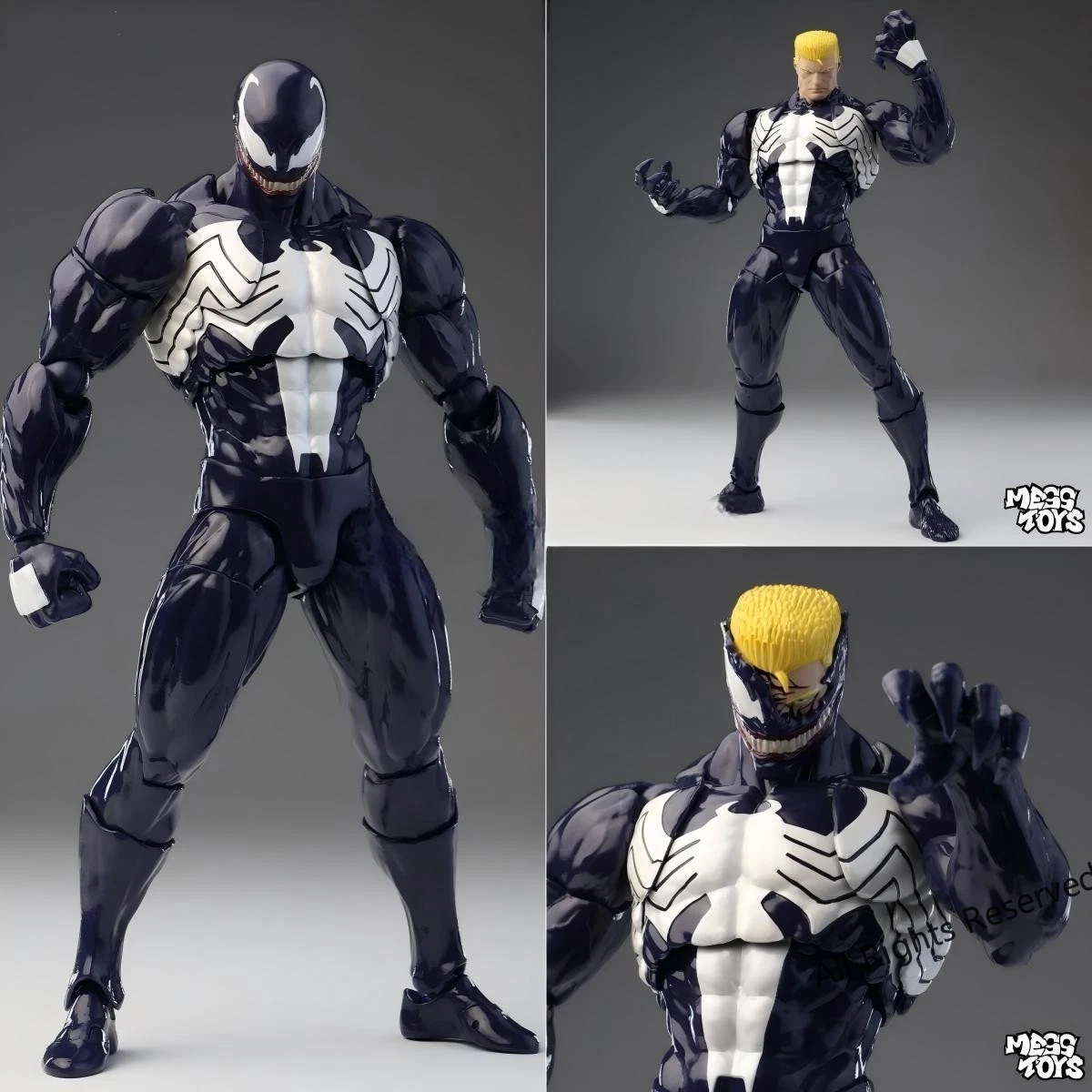 MESS TOYS Venom 1/12 Action Figure Lethal Neighbour Symbiote Collectible - product detail image 6