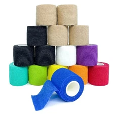 1 Roll Self Adhesive Elastic Wrap Tape Cohesive Sports & Pet Bandage 4.8m