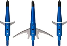 Swhacker Levi Morgan Series 2-Blade Blade Lock Broadhead 2.5" Pack of 3, Blue 