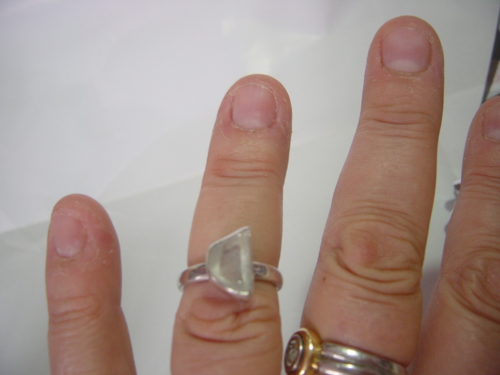 Vintage Solid Silver Ring-SUPERB-very large Natur… - image 14