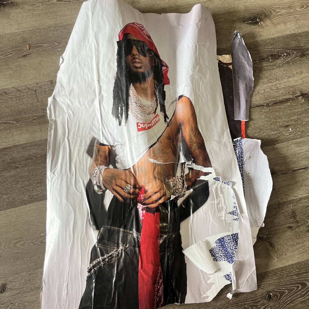 Playboy Carti Supreme ポスター SUPREME PLAYBOY CARTI NYC WHEAT PASTE POSTER - 2025 Box Logo