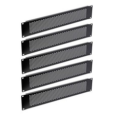 2U Blank Panel Rack Mount Vented Filler Perforated Blanking Spacer for 19-Inc...