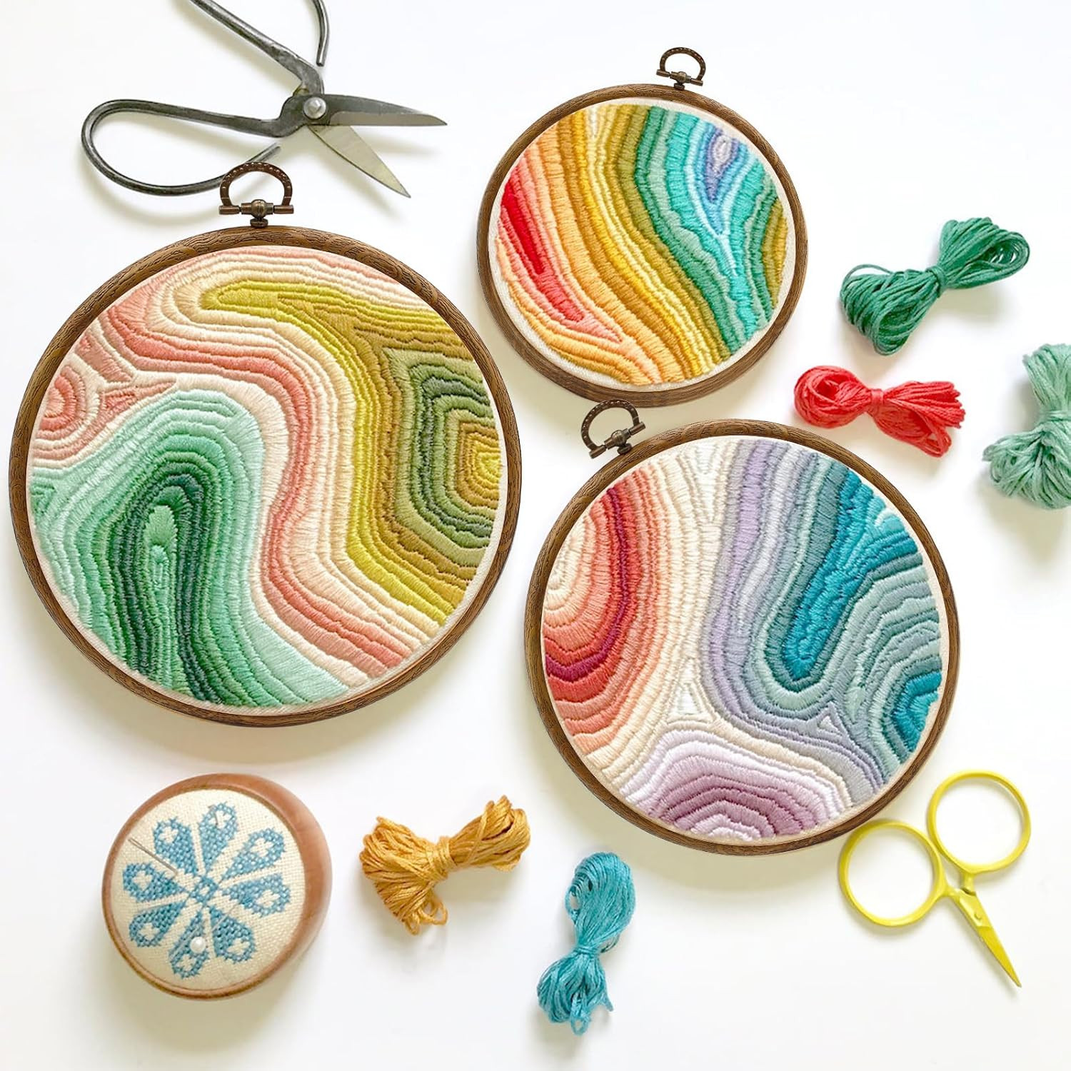 Hoops Imitated Wood Cross Stitch Hoop, Circle ...