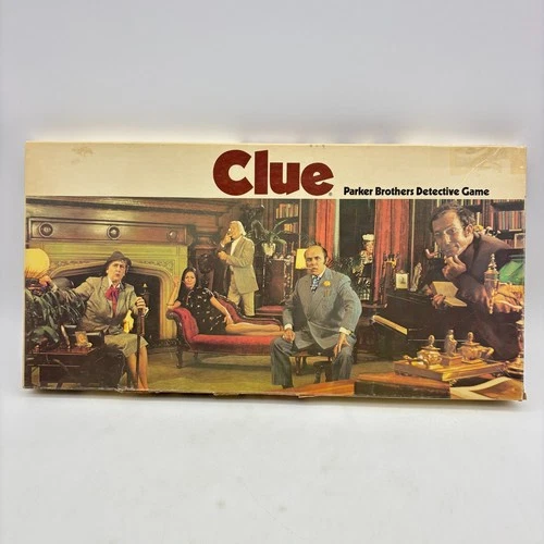 VINTAGE Clue COMPLETE Parker Brothers 1972 Classic Detective Board Game