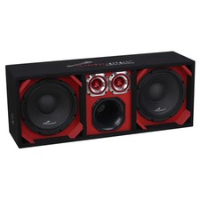 Audiopipe AP-CHU-1028RED High Powered 10" Vented Chuchero Enclosure