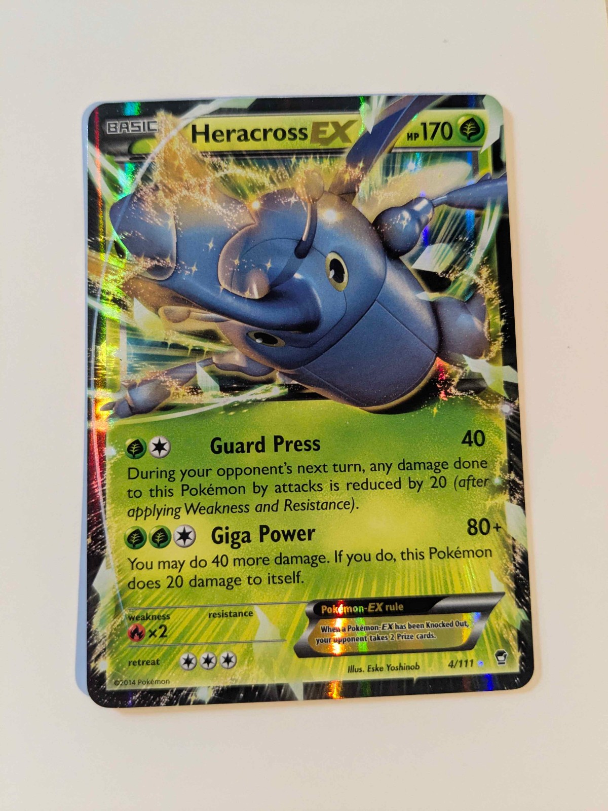 Heracross EX - 4/111 XY Furious Fists - LP