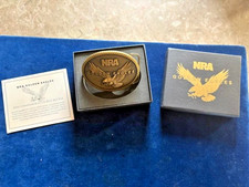 Golden Eagles NRA Members Belt Buckle 2014 - Commitment to Freedom - Box/Cert.