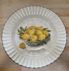 Beautiful Vintage Earthenware Italian Lemon Motif Round Platter 17 3/4” — photo 1