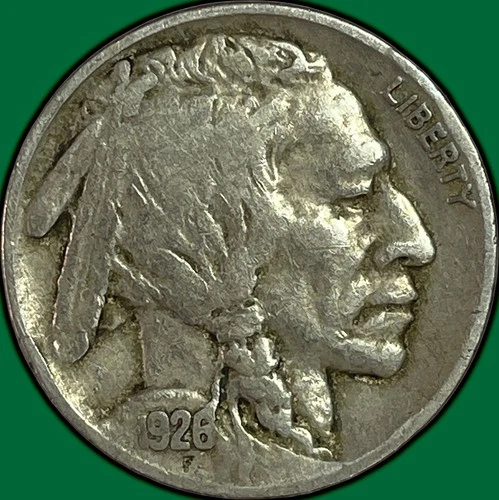 1926 Buffalo Nickel Very Fine VF Coin #34690