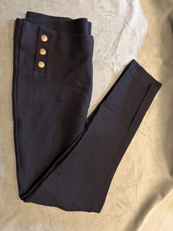 Kay Unger Stretch Skinny Trouser Pants Black Size Large