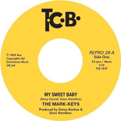 MARK-KEYS Sweet Soul Reissue 45rpm Heavenly Thing b/w My Sweet Baby HEAR