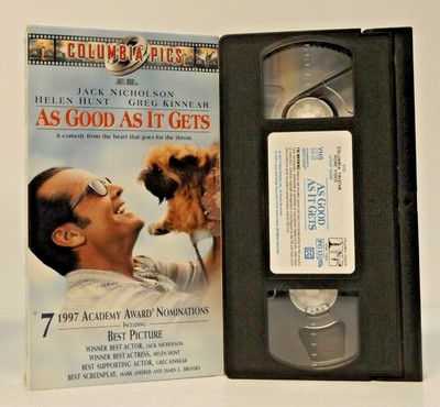 As Good As It Gets Vhs 00 Columbia Tristar 1997 Jack Nicholson Helen Hunt Ebay