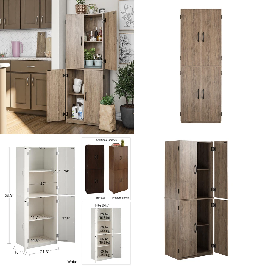 Sauder Storage Highland Oak Finish, 42 OFF