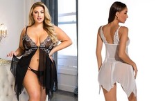 Ladies Lace Sexy Lingerie Underwear Dress Chemise Nightdress Size 12 14 16 18 20