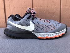 EUC Nike Air Zoom Terra Kiger 4 Women 10 Grey Black Running Shoes 880564-003 C6